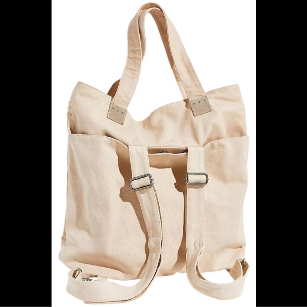 Free People We The Free Gemini Linen Tote and Backpack